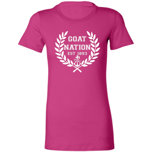 Goat Nation White Ladies' Favorite T-Shirt