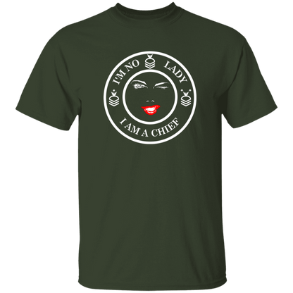 I'm No Lady (White Design) 5.3 oz. T-Shirt