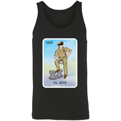 El Jefe Brown Shoe Card Unisex Tank