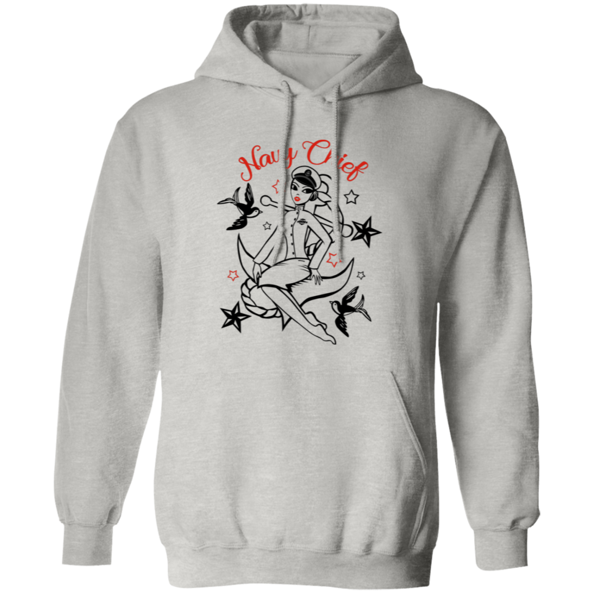 Navy Chief Pin Up Pullover Hoodie