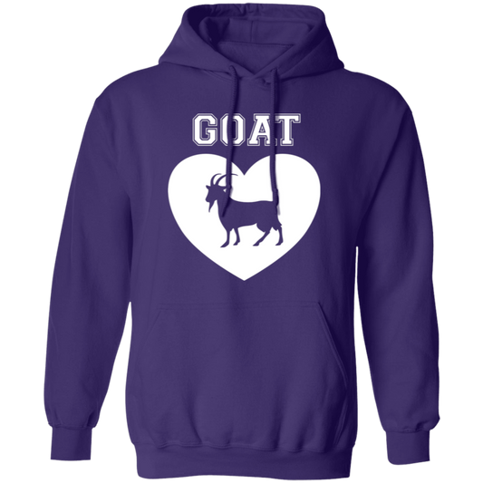 Goat Heart White Pullover Hoodie