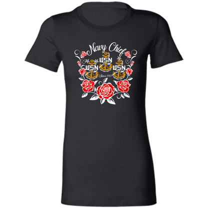 Navy Chief Rose Gold Ladies' Favorite T-Shirt