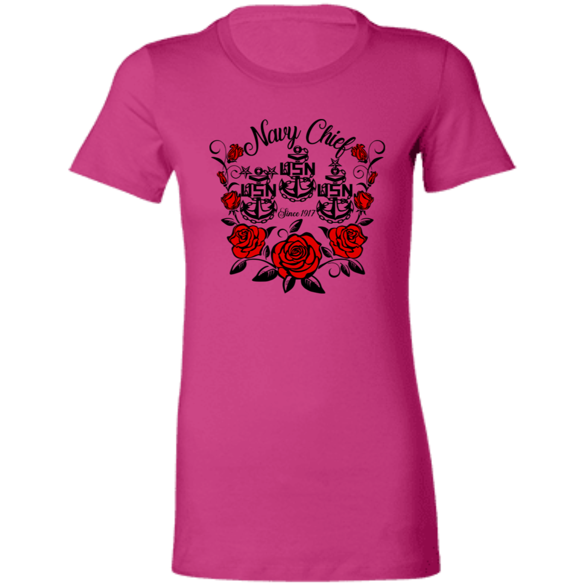 Navy Chief Rose Ladies' Favorite T-Shirt