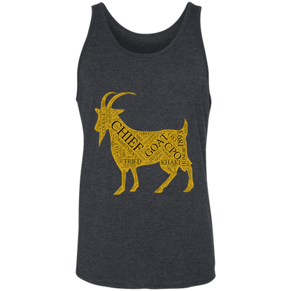 Goat Word Gold Unisex Tank