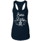 Boss Lady White Design Ladies Racerback Tank