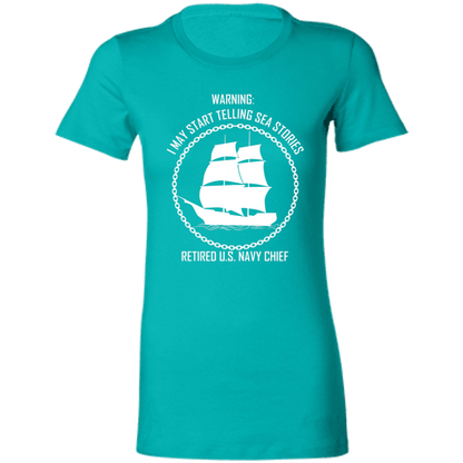 Retired Sea Stories White  Ladies' Favorite T-Shirt