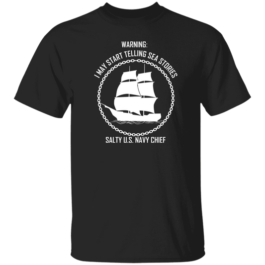 Salty Sea Story White 5.3 oz. T-Shirt