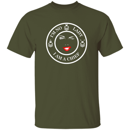 I'm No Lady (White Design) 5.3 oz. T-Shirt