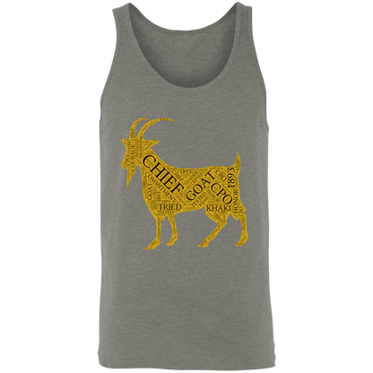 Goat Word Gold Unisex Tank