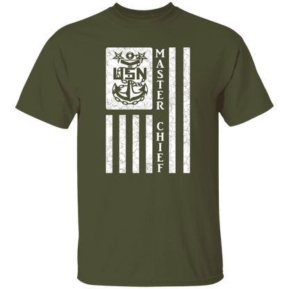 Master Chief Flag White 5.3 oz. T-Shirt