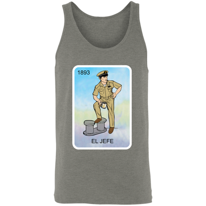 El Jefe Brown Shoe Card Unisex Tank