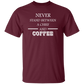 Coffee Love White Design 5.3 oz. T-Shirt