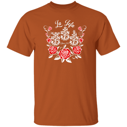 La Jefa Rose White 5.3 oz. T-Shirt
