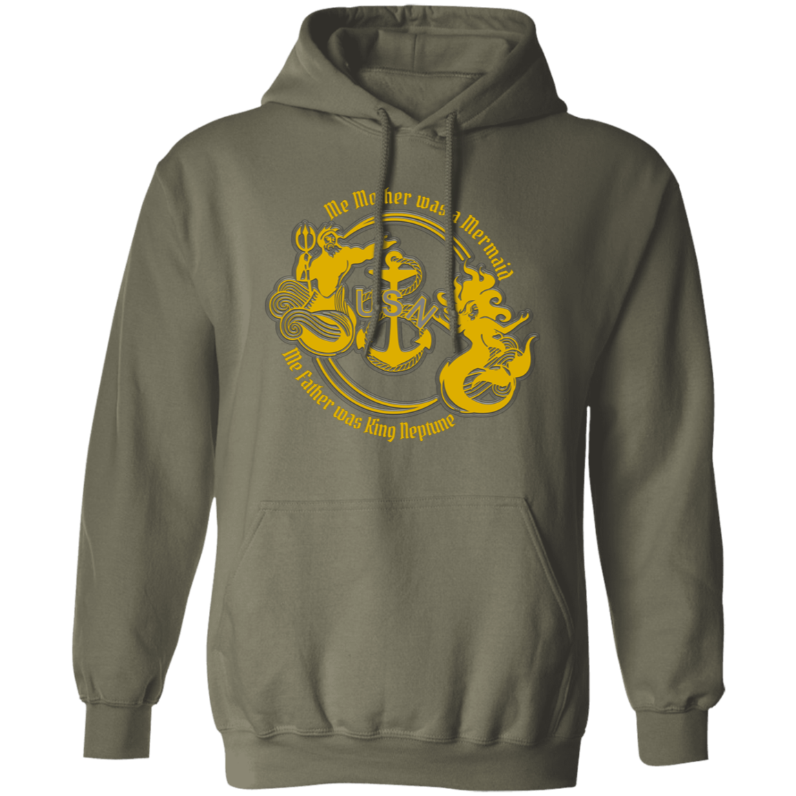 Me Mother and Father Gold Pullover Hoodie