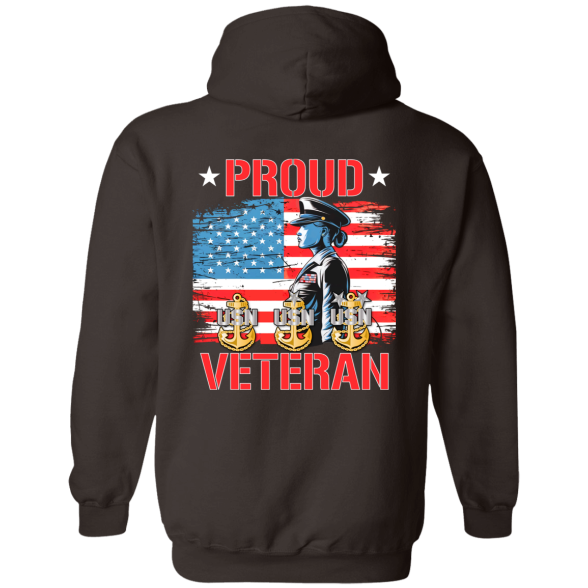 Proud Veteran FB Pullover Hoodie