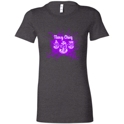 Navy Chief Purple Paint Ladies' Favorite T-Shirt