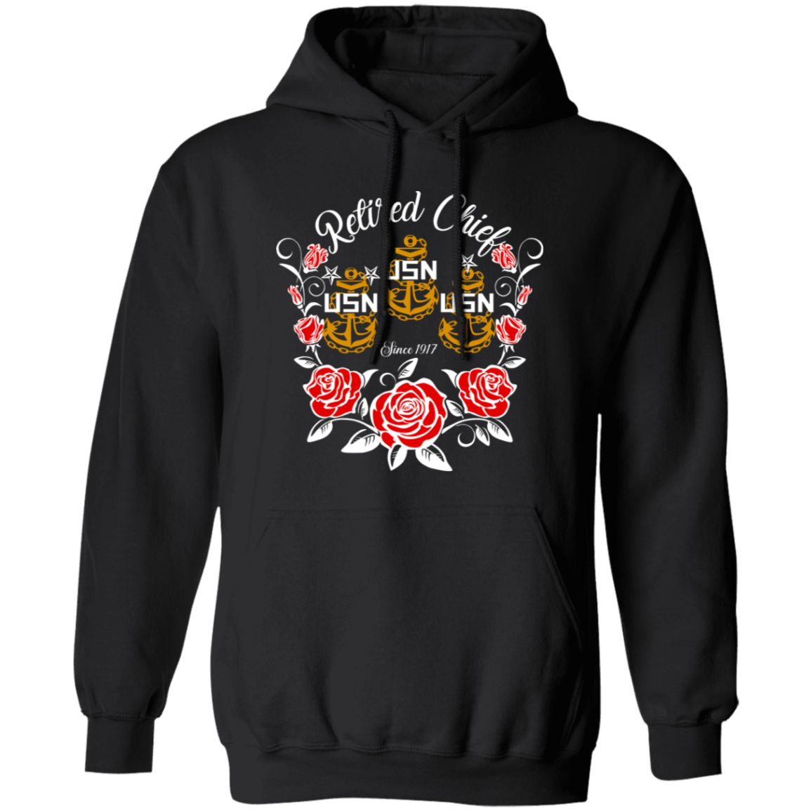 Retired Chief Rose Pullover Hoodie