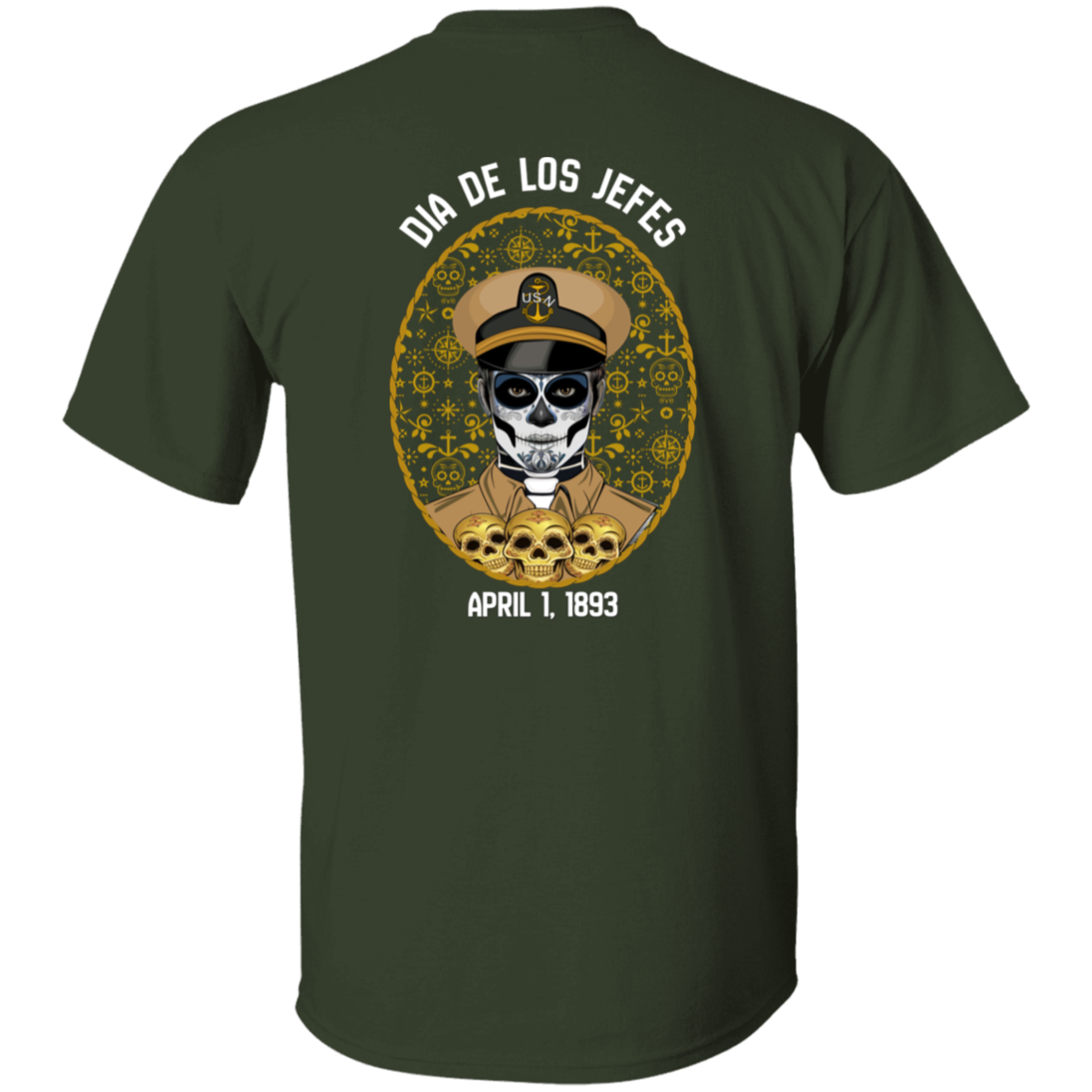 Dia De Los Jefes FB 5.3 oz. T-Shirt