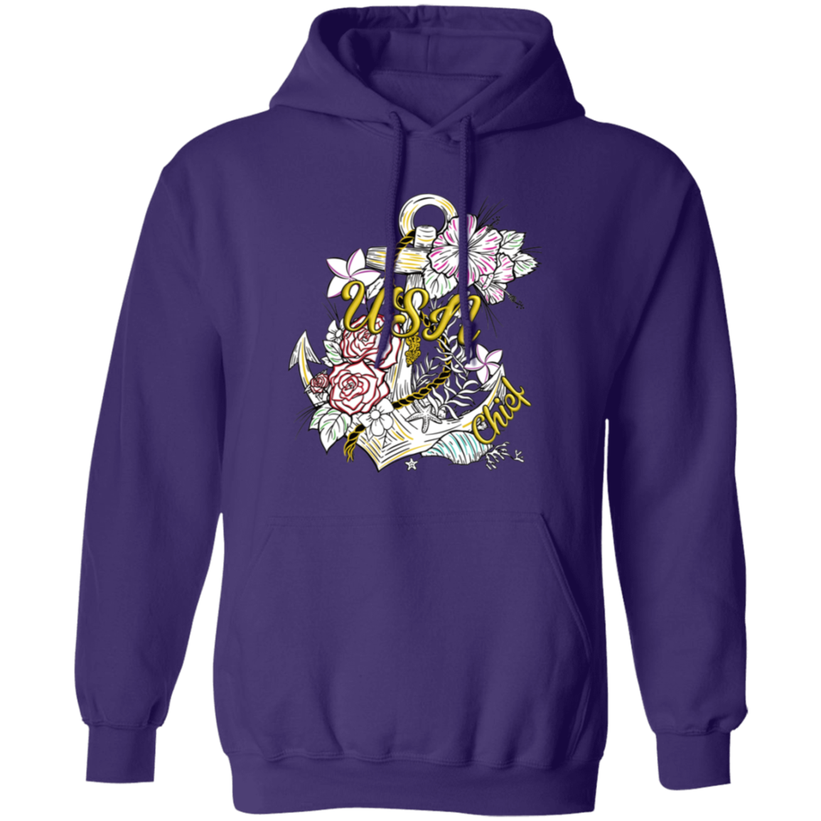 Wooden Anchor Pullover Hoodie