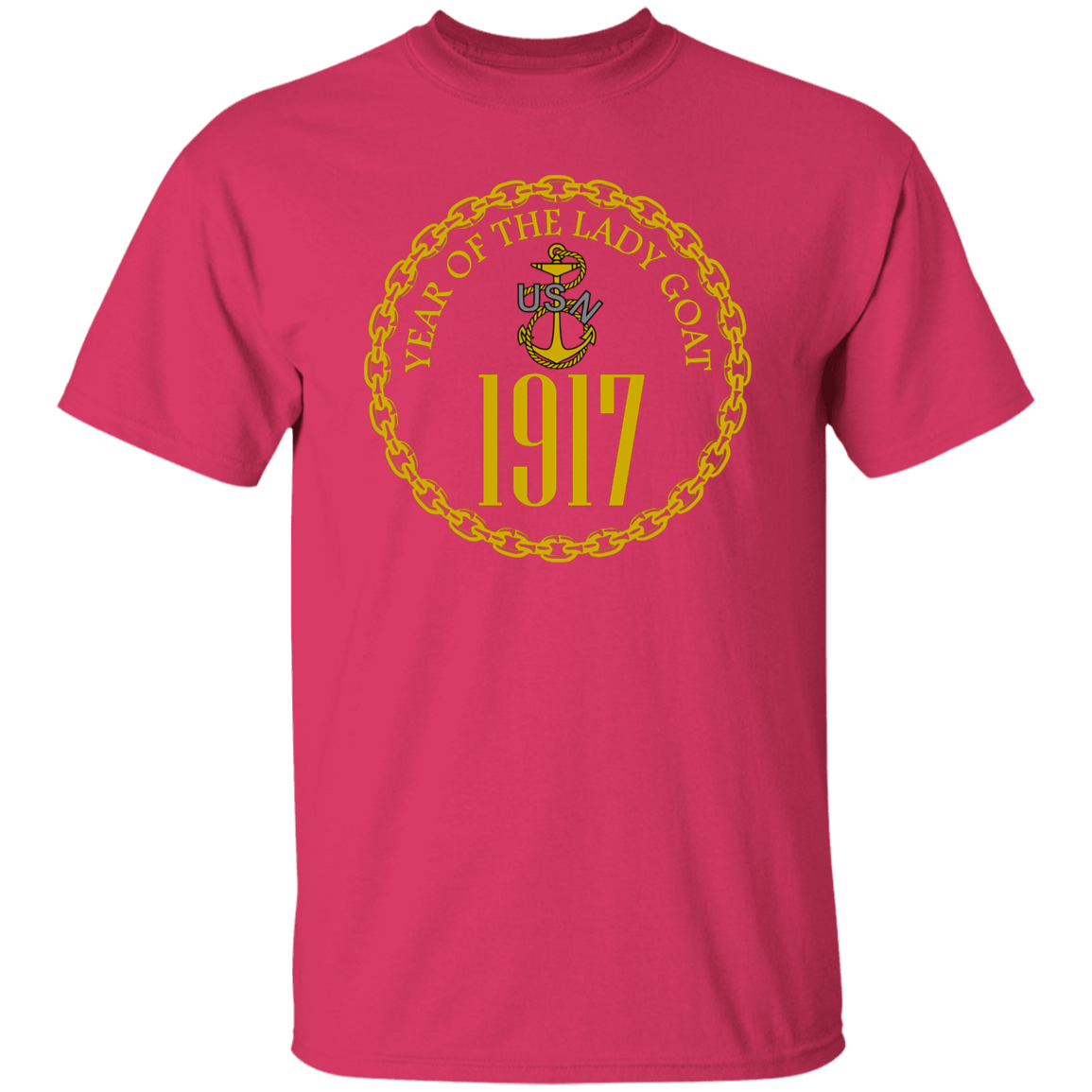 Year of the Lady Goat Gold 5.3 oz. T-Shirt