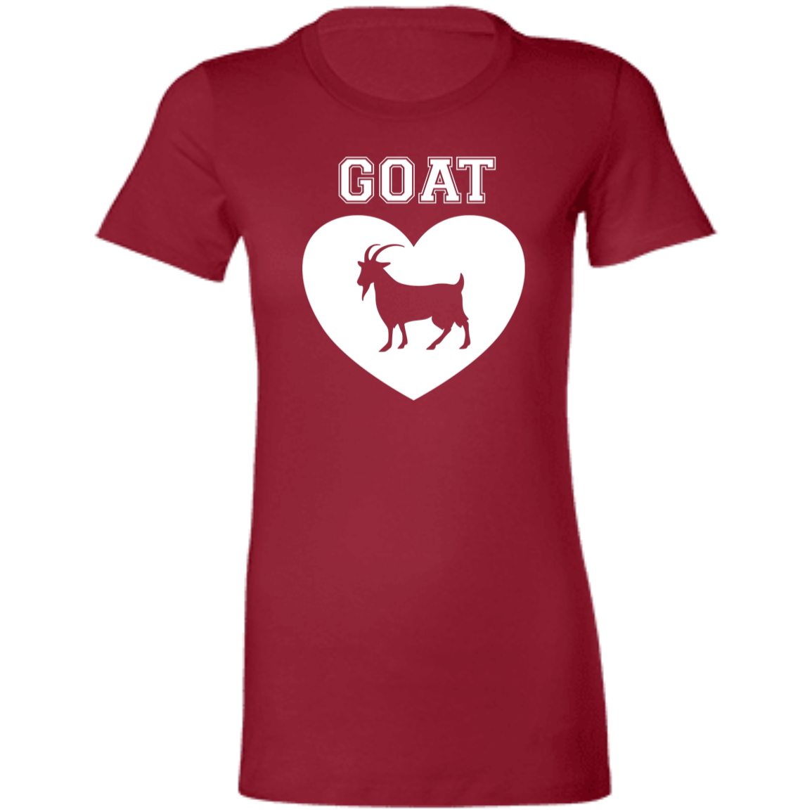 Goat Heart White Ladies' Favorite T-Shirt