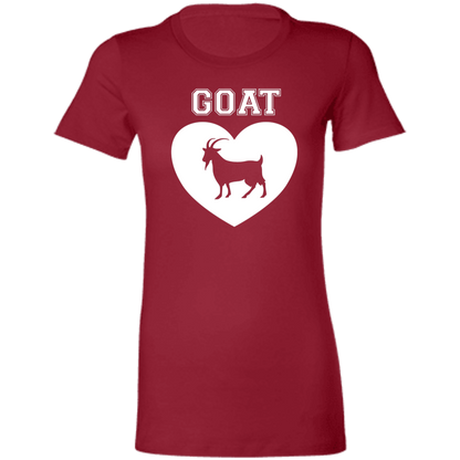 Goat Heart White Ladies' Favorite T-Shirt