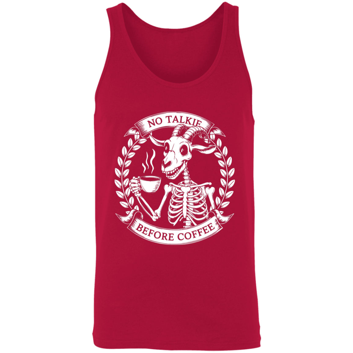 No Talkie Before Coffee  Unisex Tank