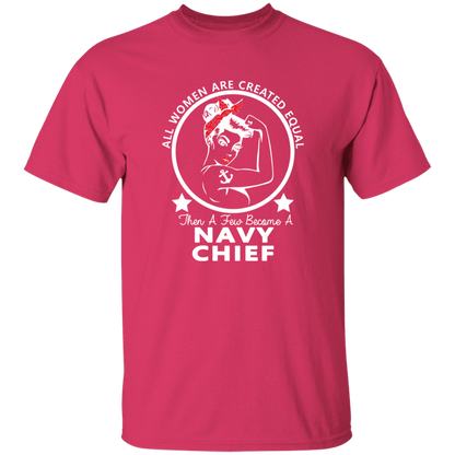 Navy Girl Chief White 5.3 oz. T-Shirt