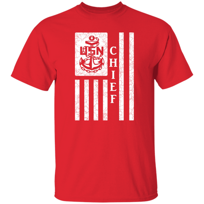 Chief Flag White 5.3 oz. T-Shirt