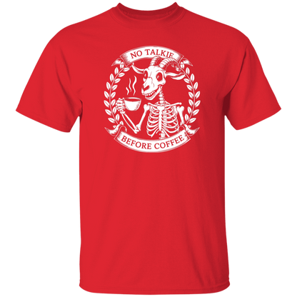 No Talkie Before Coffee  5.3 oz. T-Shirt