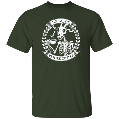 No Talkie Before Coffee  5.3 oz. T-Shirt