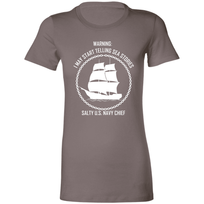 Salty Sea Story White Ladies' Favorite T-Shirt