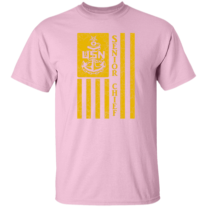 Senior Chief Flag Gold 5.3 oz. T-Shirt