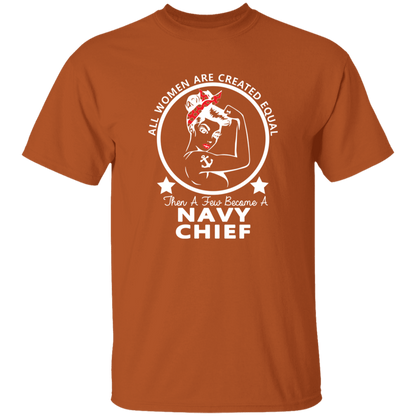 Navy Girl Chief White 5.3 oz. T-Shirt