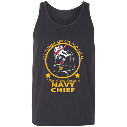 Navy Girl Chief Gold Unisex Tank