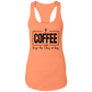 A Coffee a Day Ladies Racerback Tank
