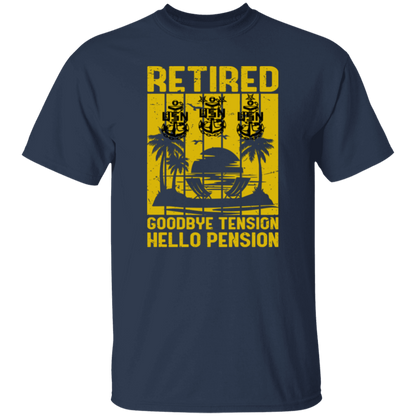 Retired Hello Pension V2 5.3 oz. T-Shirt