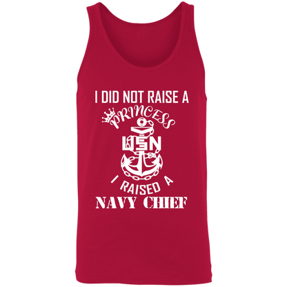 I Did Not Raise A Princess White Design Unisex Tank