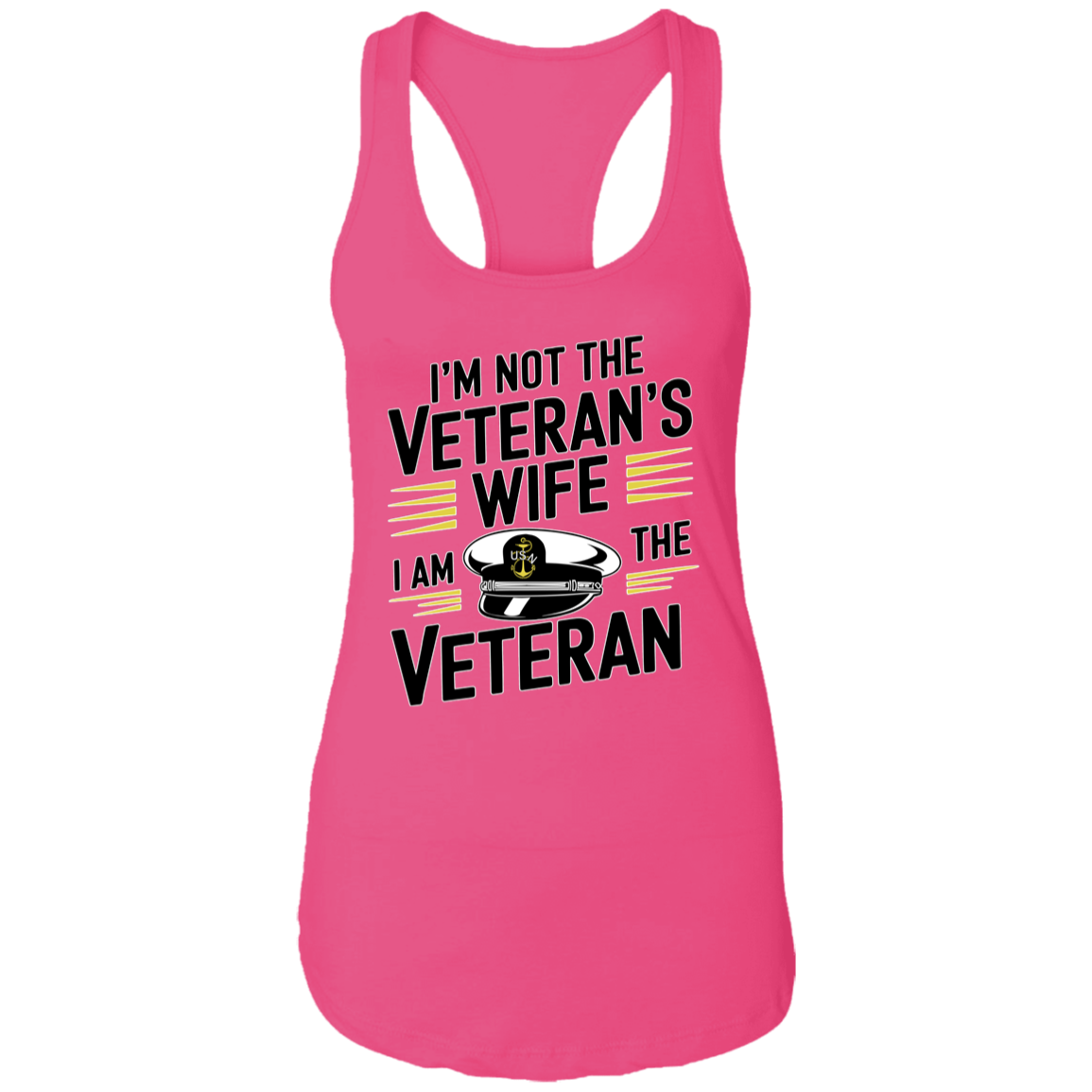 I am the Veteran Ladies Racerback Tank