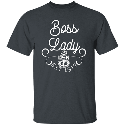 Boss Lady White Design 5.3 oz. T-Shirt