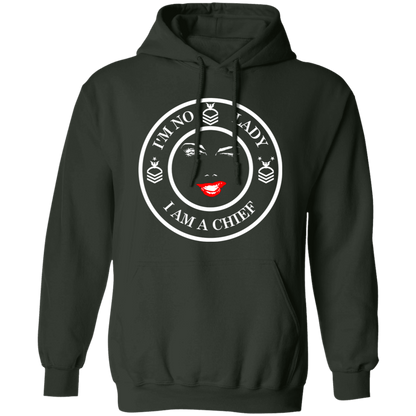 I'm No Lady (White Design) Pullover Hoodie