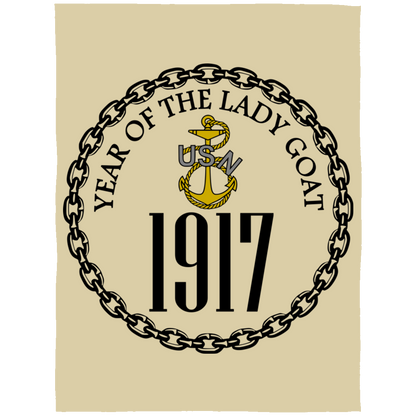 Year of the Lady Goat Fleece Blanket 60x80