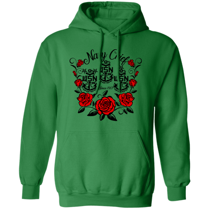 Navy Chief Rose Pullover Hoodie