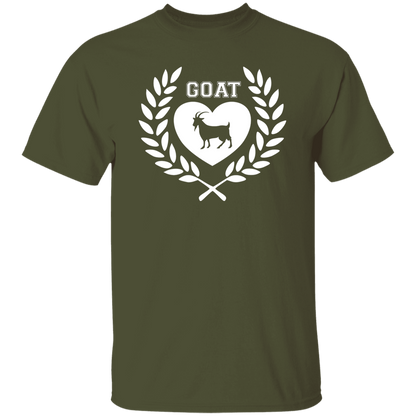 Goat Wreath White 5.3 oz. T-Shirt