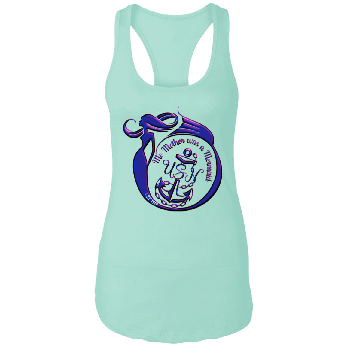 Me Mother Ladies Racerback Tank