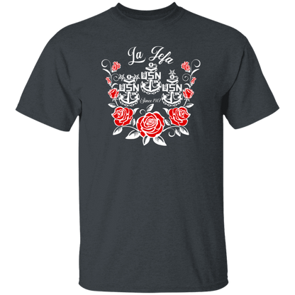 La Jefa Rose White 5.3 oz. T-Shirt