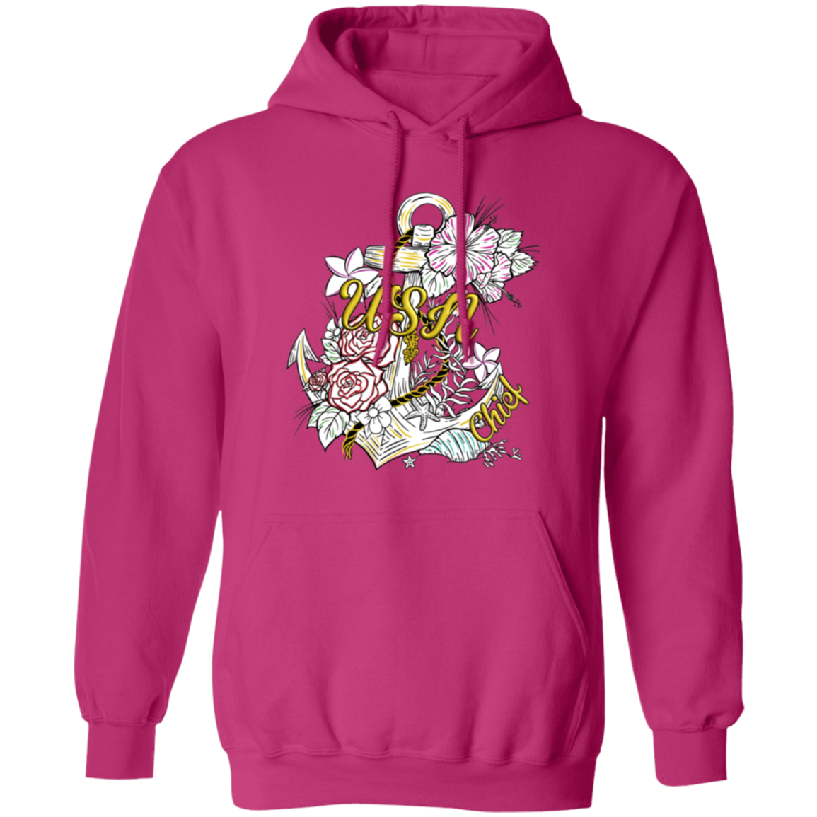 Wooden Anchor Pullover Hoodie