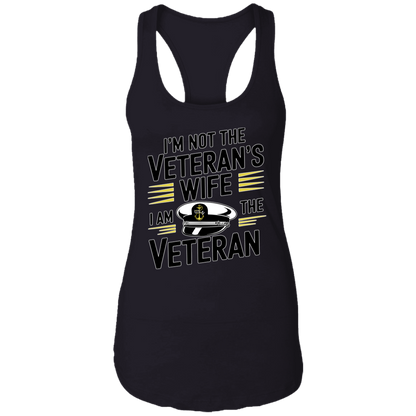 I am the Veteran Ladies Racerback Tank