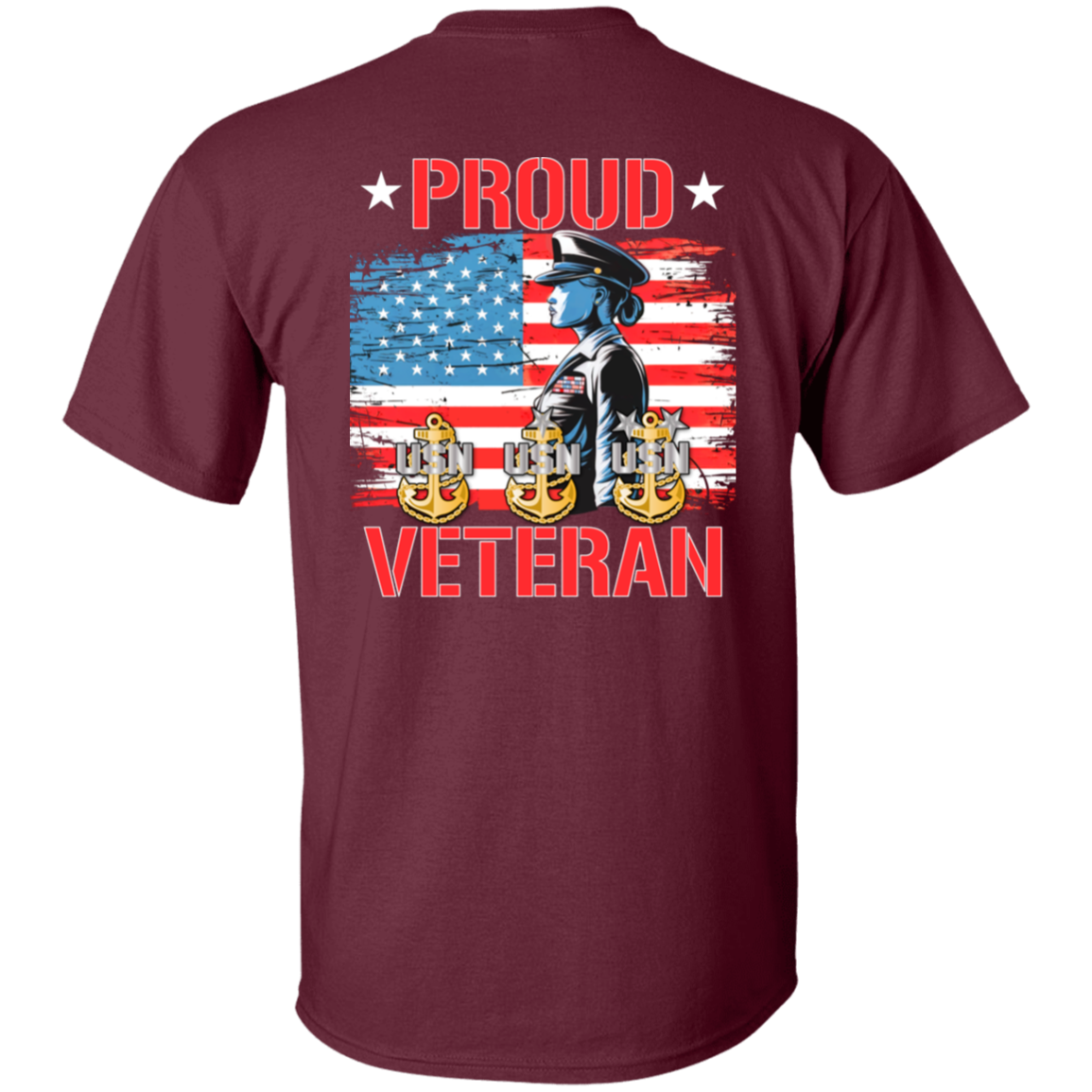 Proud Veteran FB 5.3 oz. T-Shirt