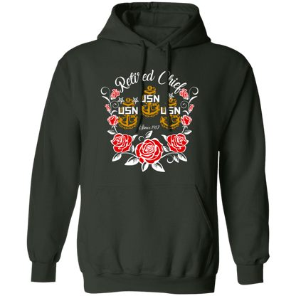 Retired Chief Rose Pullover Hoodie